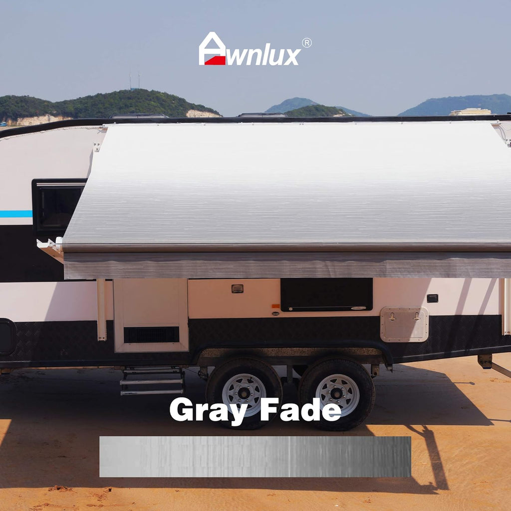 Ocean Blue 12' 4-Ply Vinyl RV Awning Fabric Replacement C929