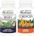 MycoBotanicals Brain Capsules & Cordyceps Capsules, 60 Count Y611227