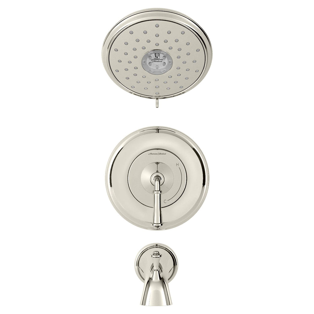 Polished Nickel Tub and Shower Trim Package L656