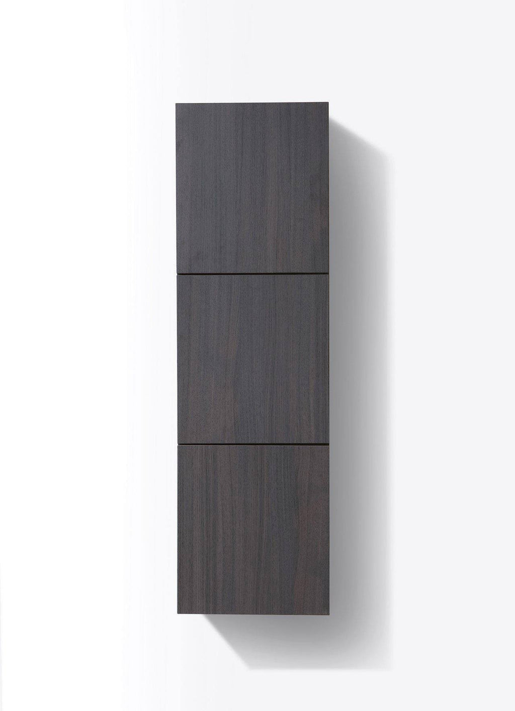 High Gloss Gray Oak Linen Side Cabinet with Three Doors Z948