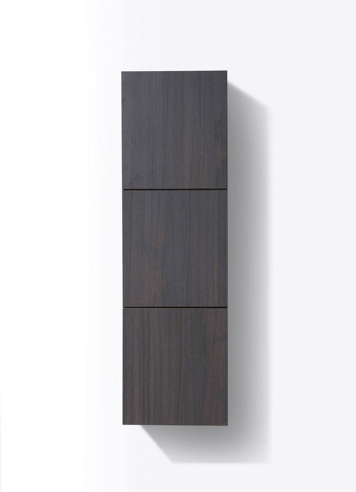 High Gloss Gray Oak Linen Side Cabinet with Three Doors Z948
