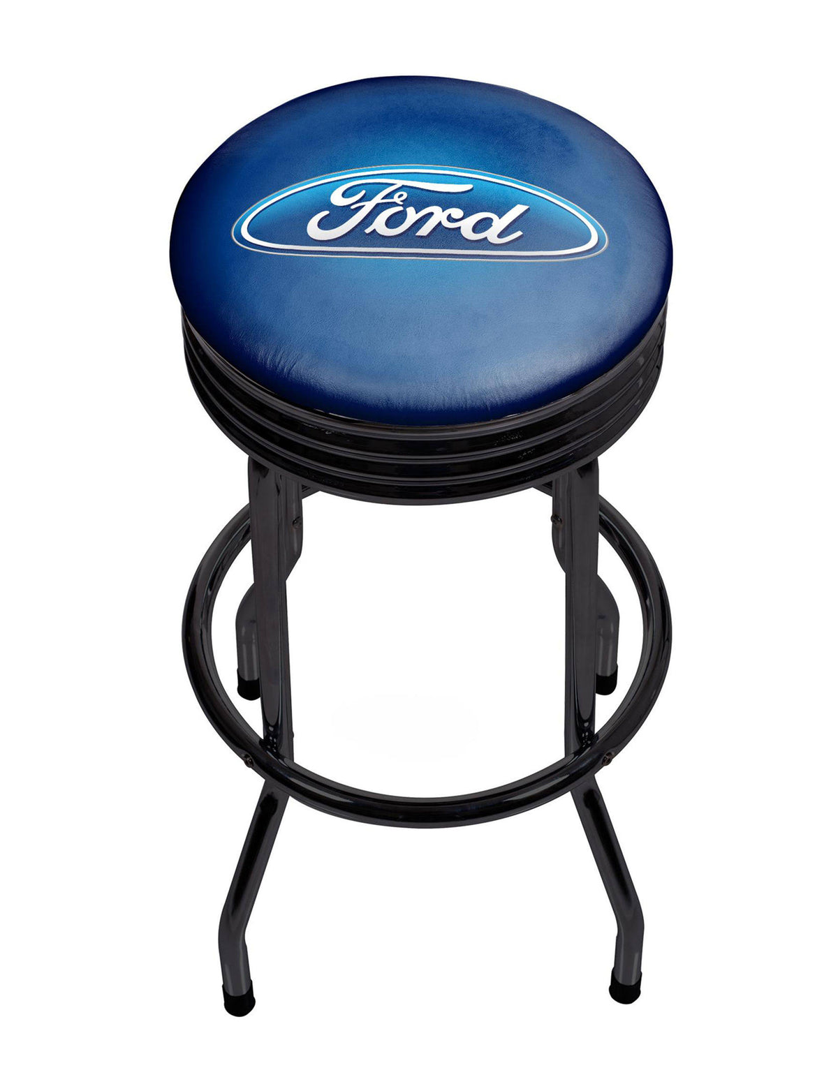 Black Ribbed Bar Stool J21730