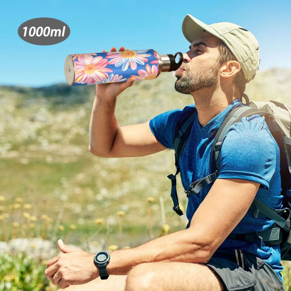 20 oz Insulated Stainless Steel Water Bottle with Straw Lid S30915