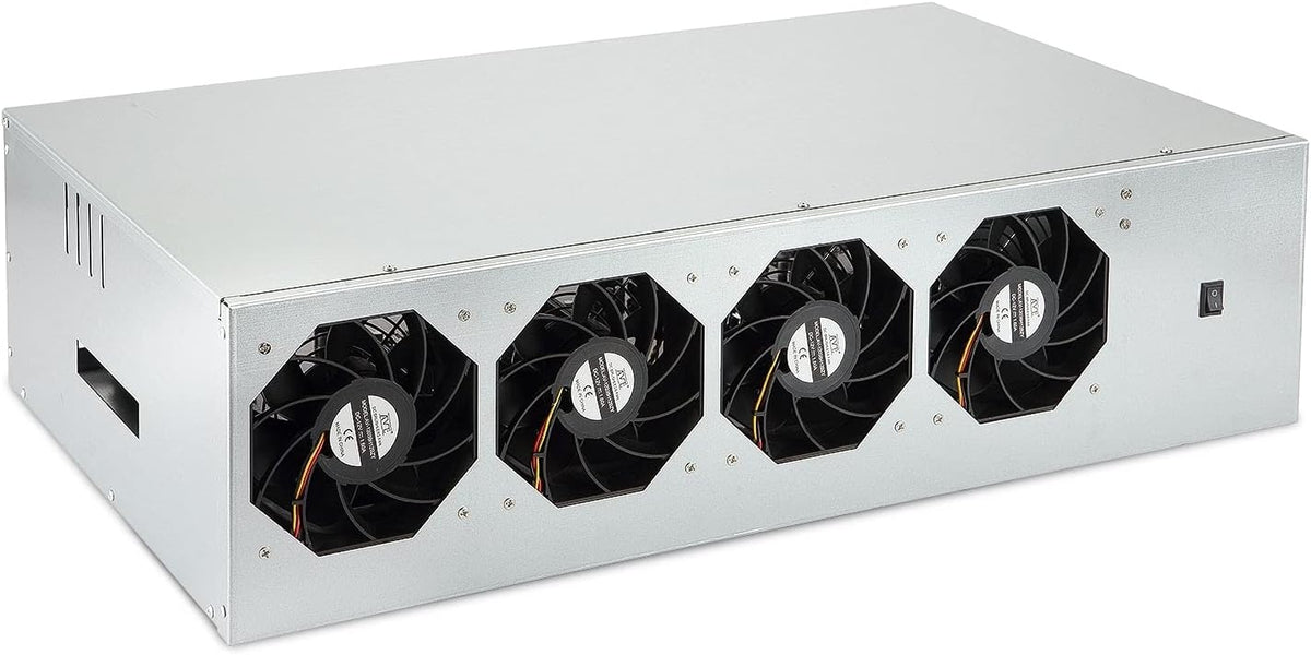 8 GPU Mining Rig Case with Cooling Fans and Motherboard W886