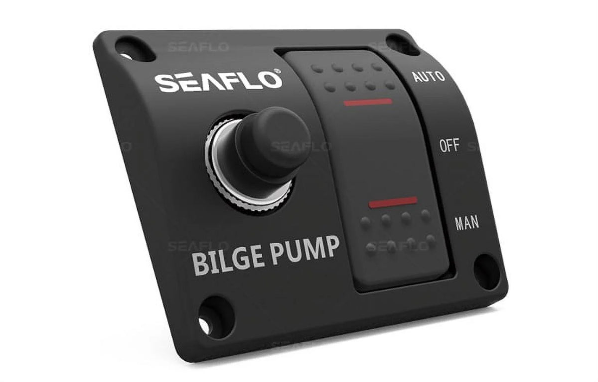3-Way Bilge Pump Switch Panel 12v 24v with Fuse Holder M485