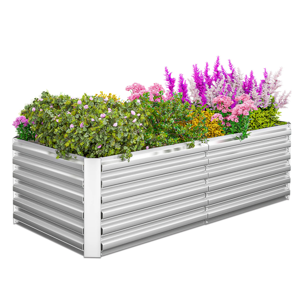 Black Metal Raised Garden Bed E175327