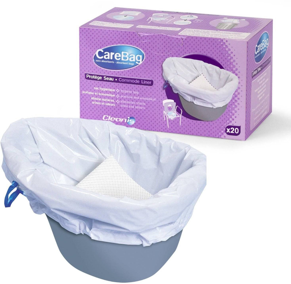 Commode Liner with Super Absorbent Pad D9617
