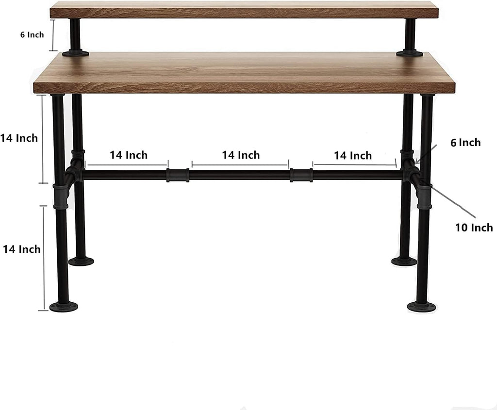28 Inch Industrial Pipe Table Legs Set A746262