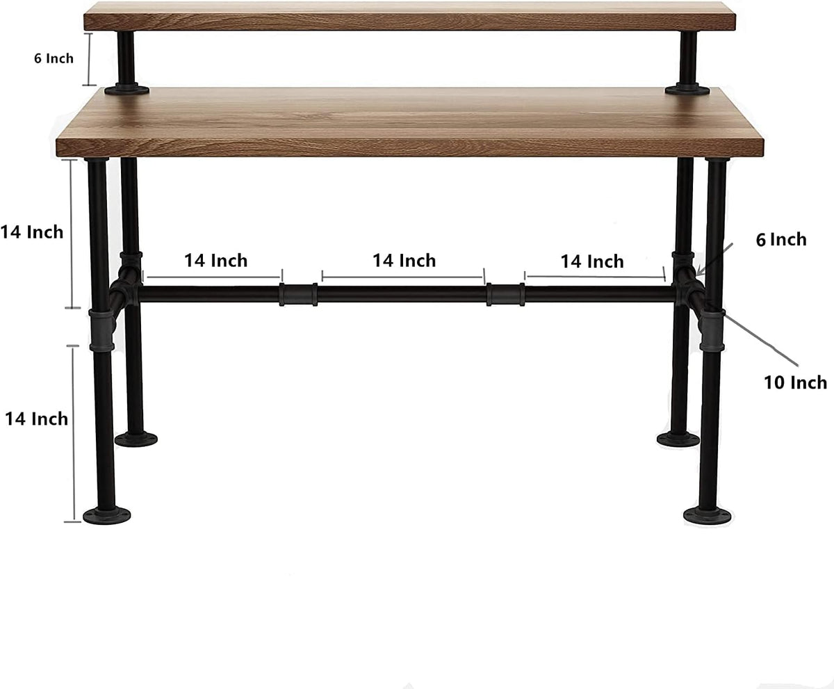 28 Inch Industrial Pipe Table Legs Set A746262
