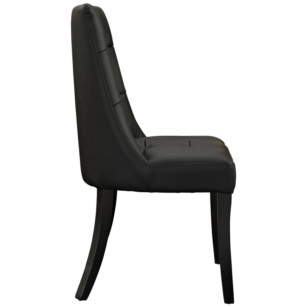 Black Vinyl Side Chair Q13095