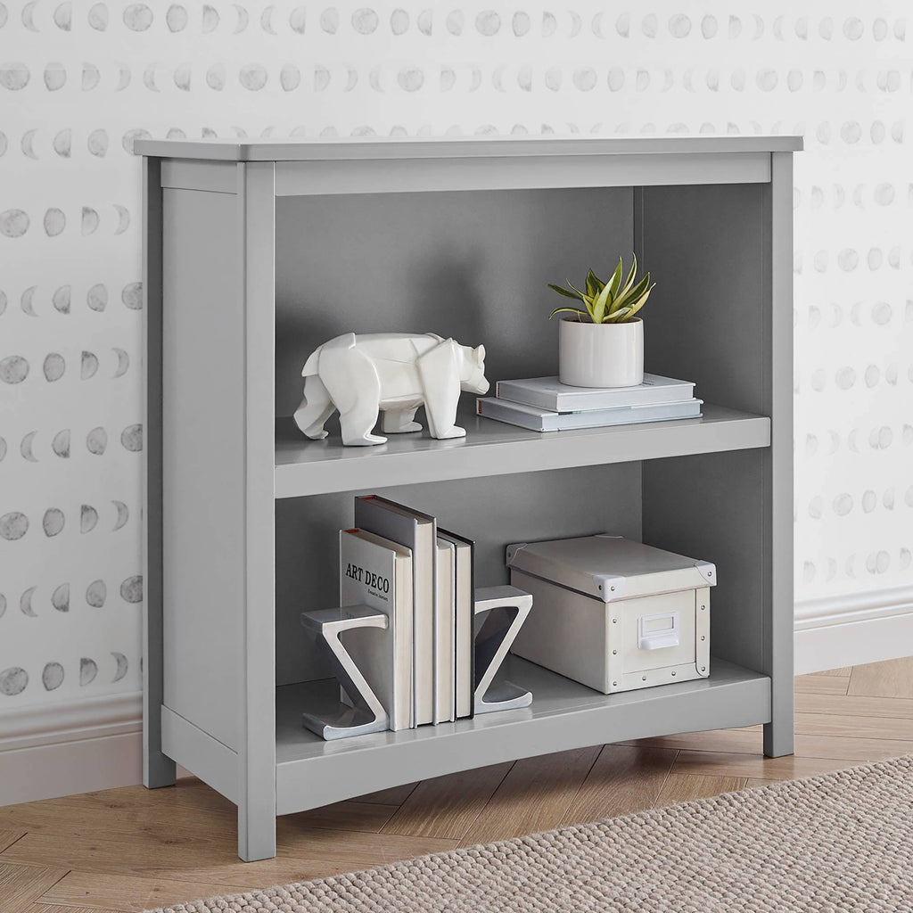 Grey 2-Shelf Bookcase B21058