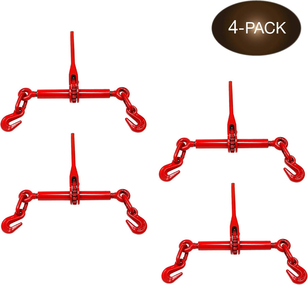 4 Ratchet Chain Binders 5/16 Inch - ⅜ Inch A781