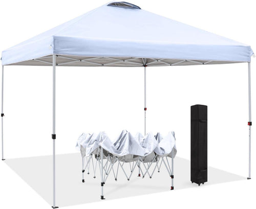 10X10FT Pop Up Canopy Tent with Wheeled Bag K715