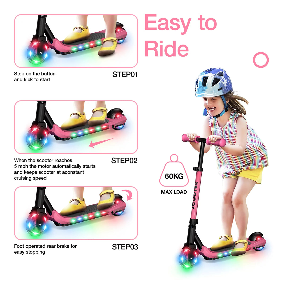 60W Electric Scooter for Kids U86928