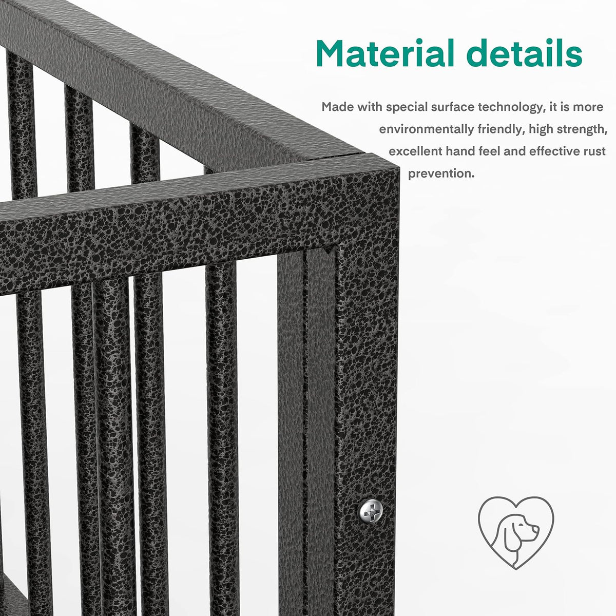 36 Heavy Duty Metal Dog Kennel and Crate, Double Door, Black F386210