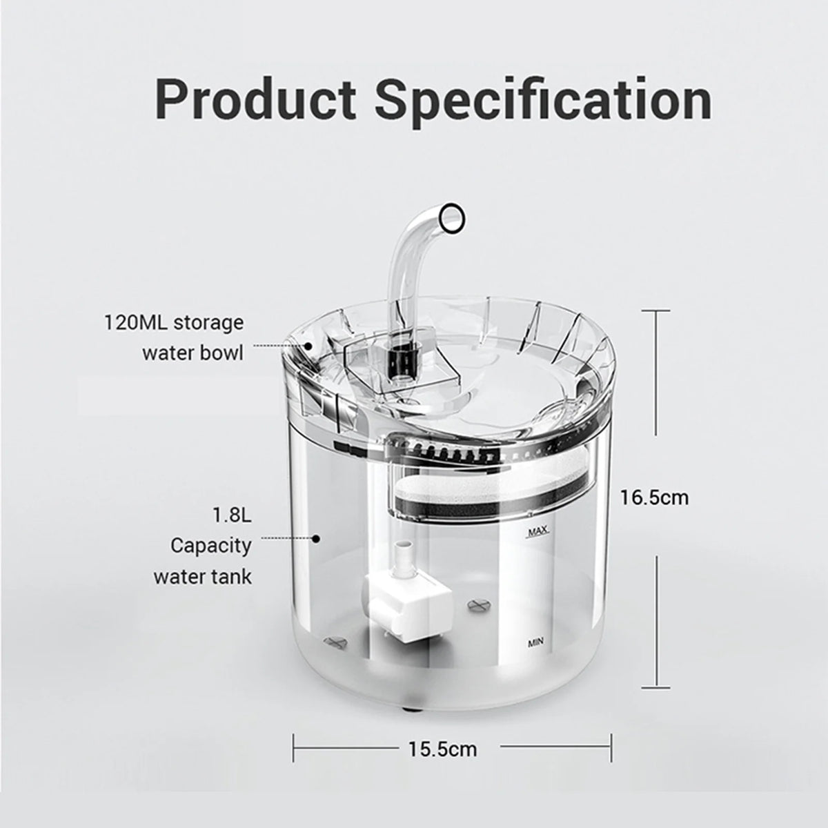 2L Cat Water Fountain Z300120