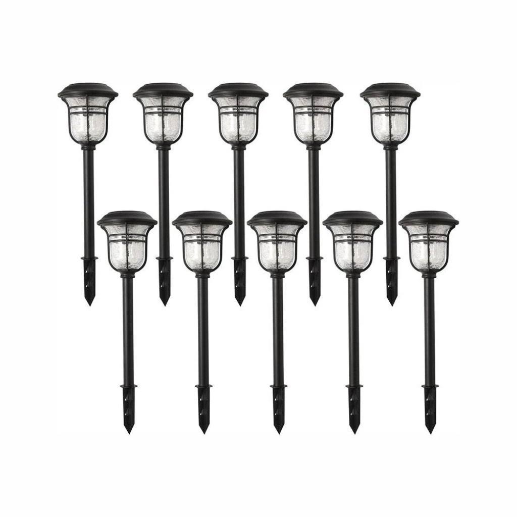 Black LED 3000K Landscape Path Light 10-Pack C467