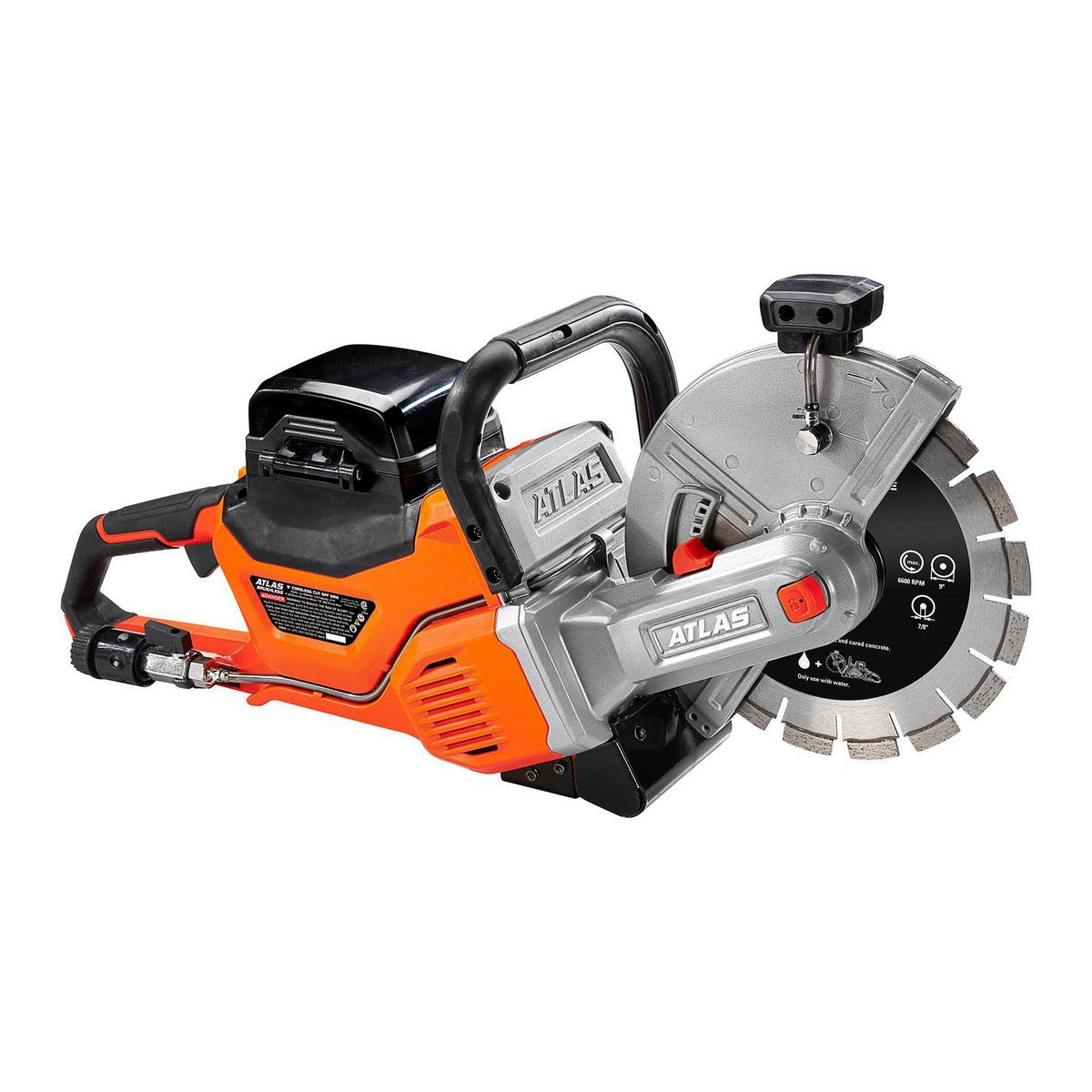 80V Brushless Cordless 9 in. Concrete Cut-Off Saw Kit with 4 Ah Battery and Charger F7872