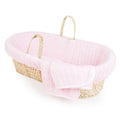 Cable Knit Moses Basket and Bedding Set K401