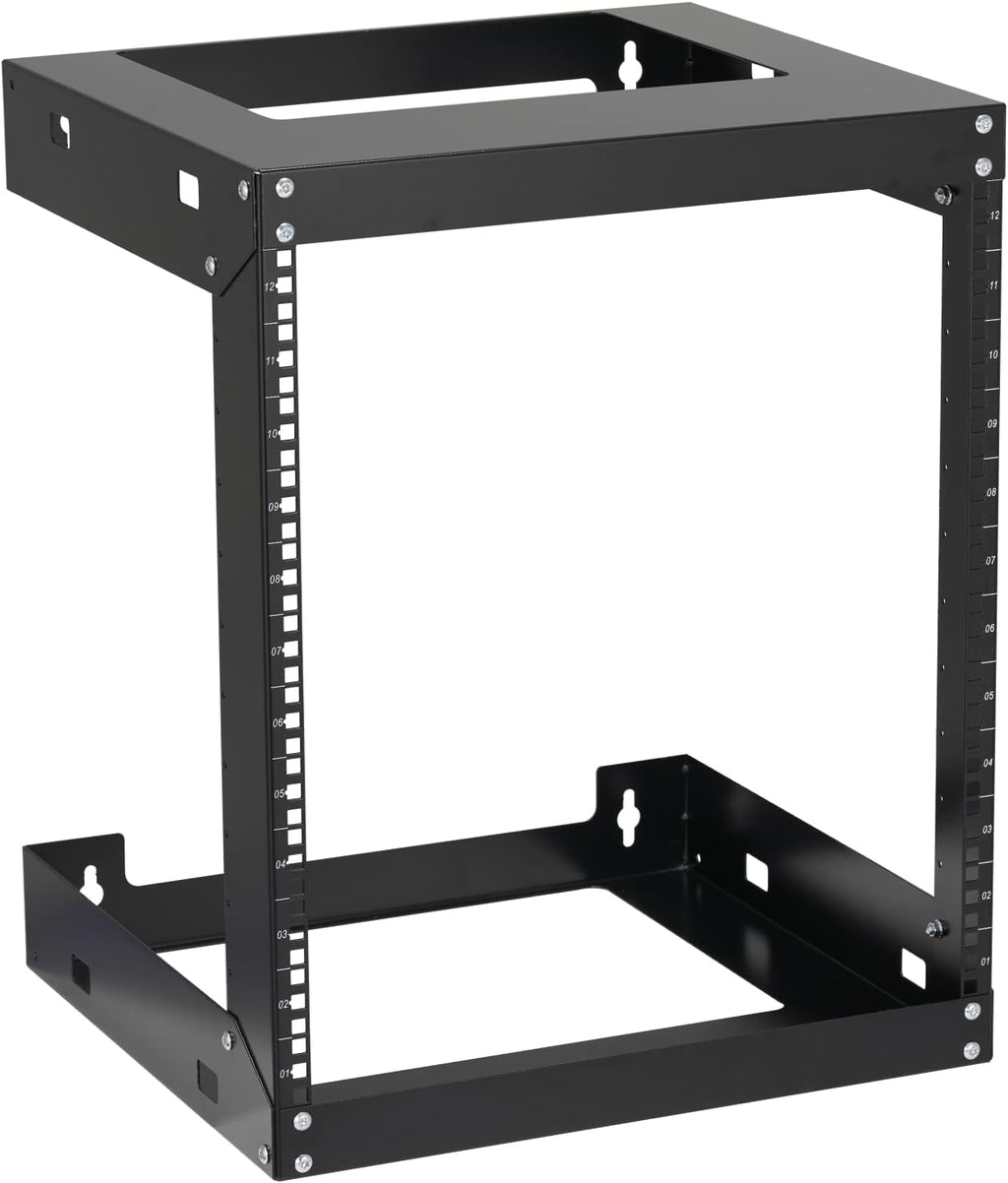 19 Inch 6U Wall Mount Open Frame Rack Black F276322