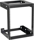 19 Inch 6U Wall Mount Open Frame Rack Black F276322