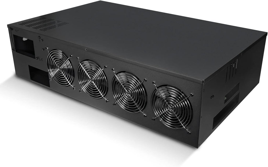 8 GPU Mining Rig Case with Cooling Fans and Motherboard W886