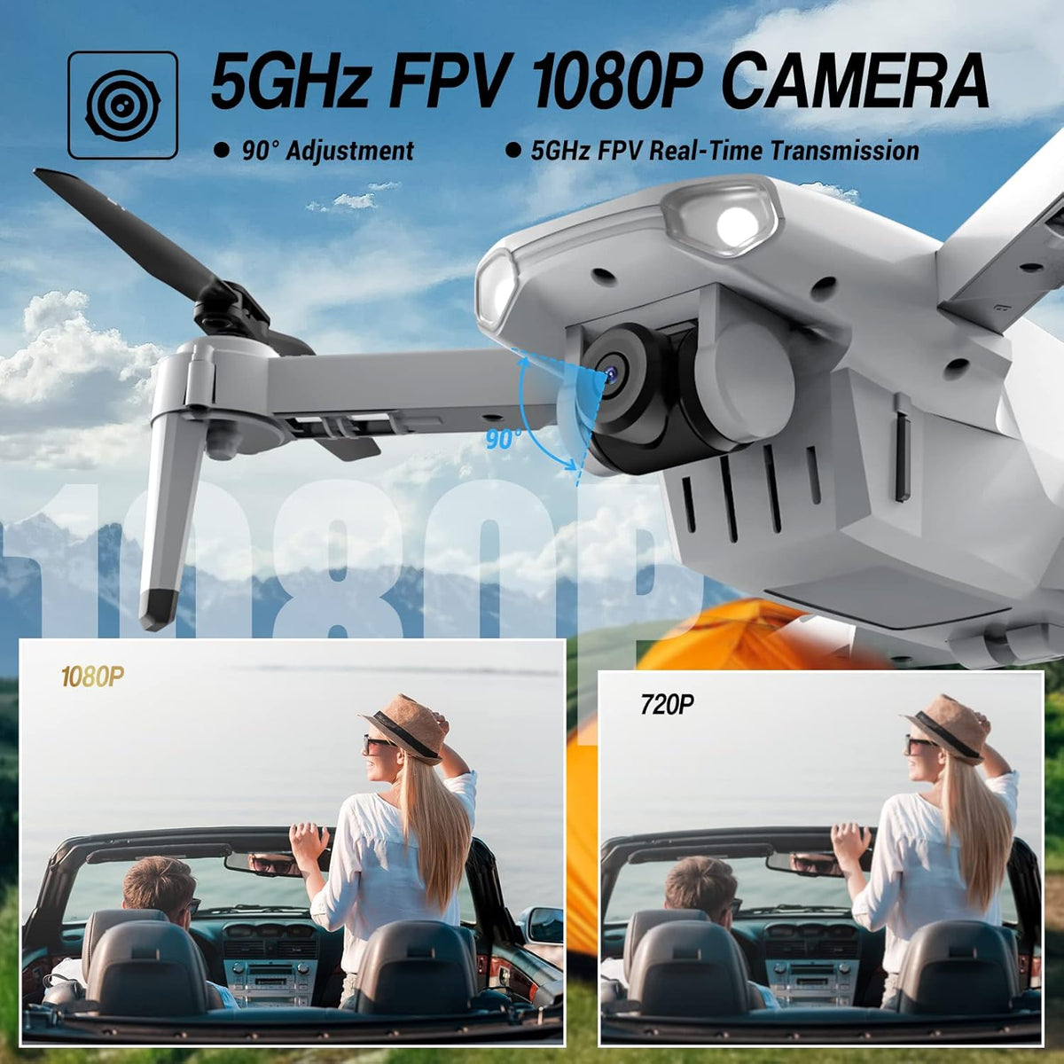HD 1080P FPV Foldable Quadcopter Drone with Camera S2629