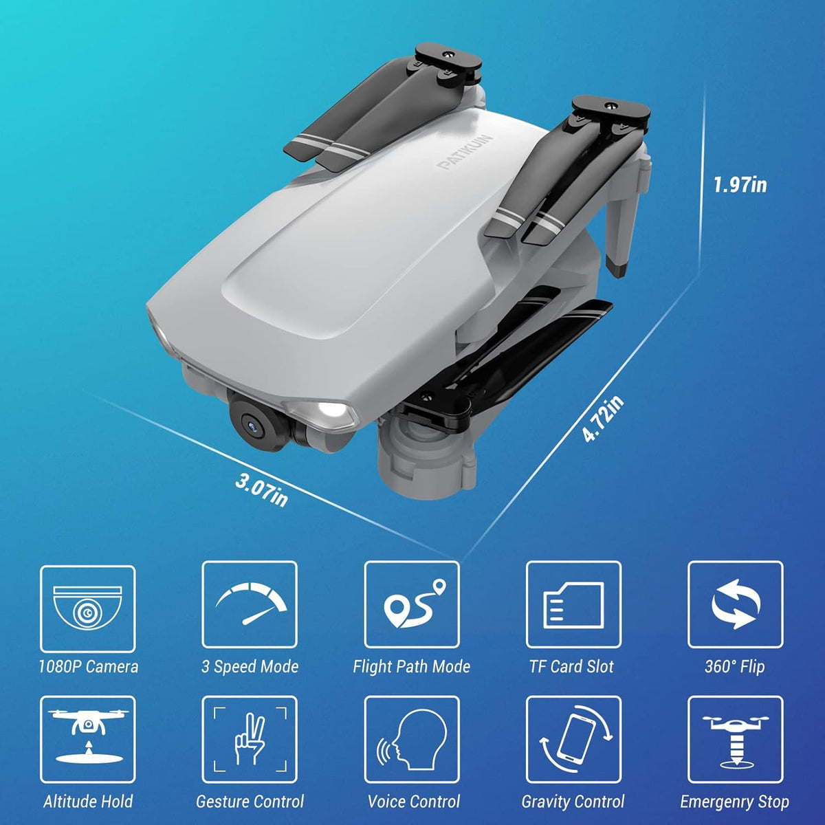 HD 1080P FPV Foldable Quadcopter Drone with Camera S2629