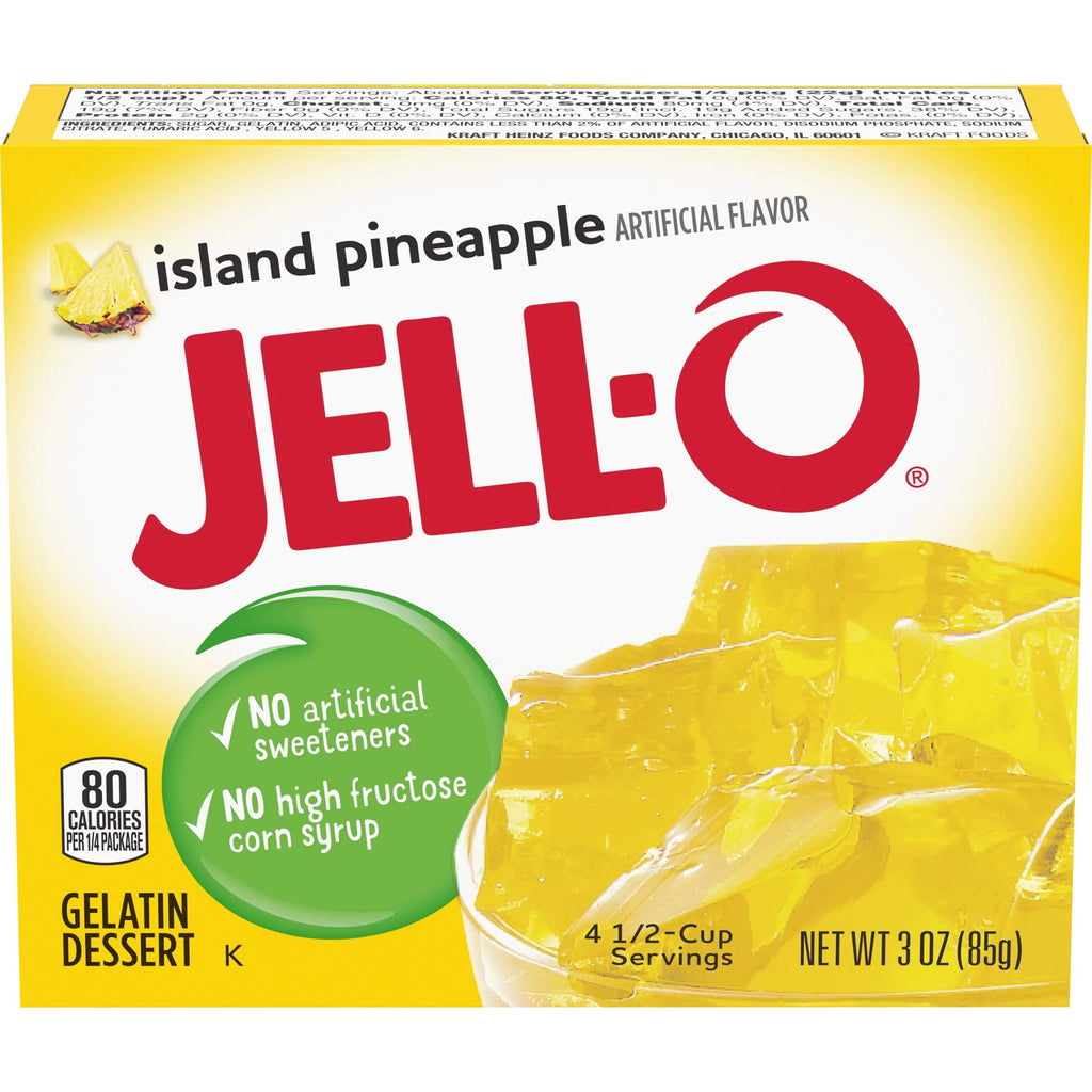 Pineapple Gelatin Mix (3 Oz Boxes, Pack Of 6) P37011