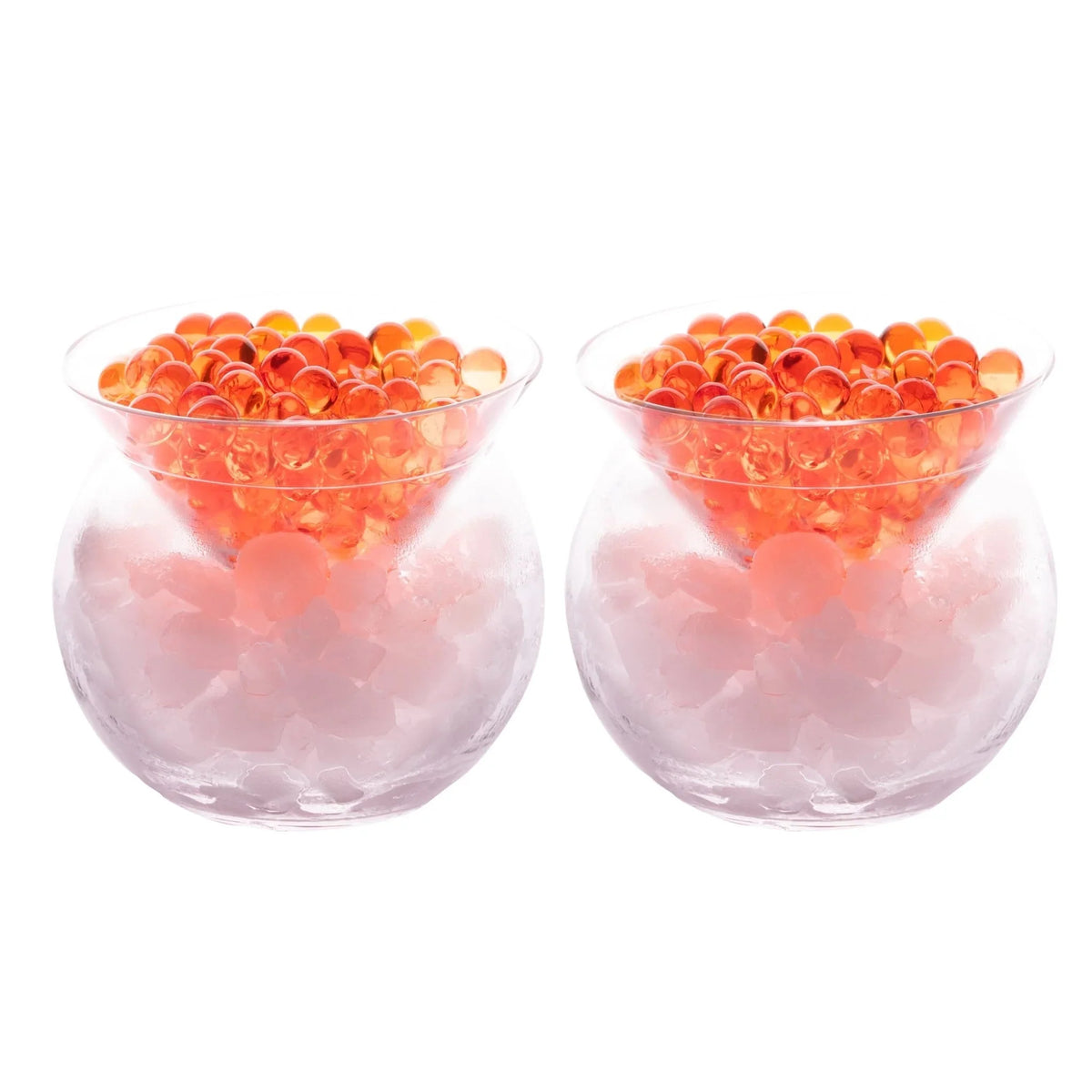Set of 4 Stemless Martini Glasses with Chiller V21295