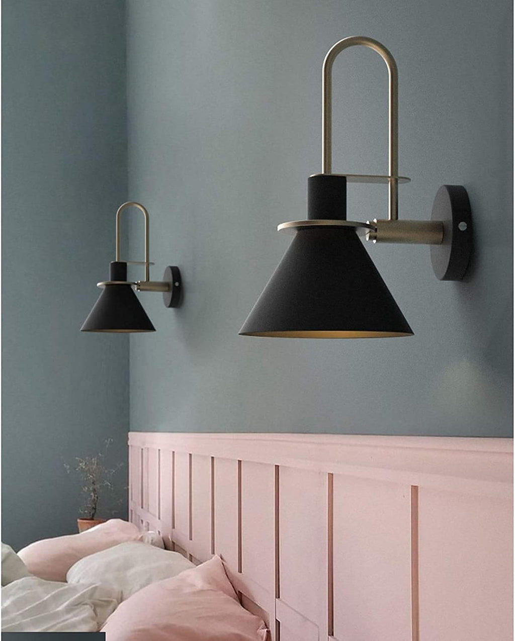 Battery Operated Non Hardwired Wall Light Fixtures Set of Two K53867