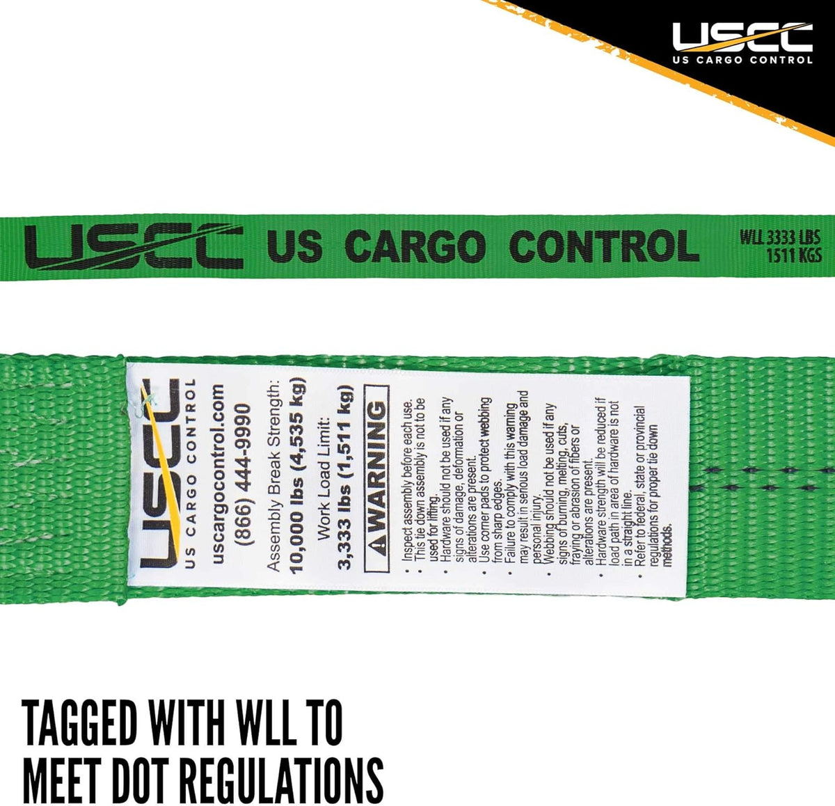 Green 2 Inch x 18 Foot Ratchet Straps with Double J Hooks, 4 Pack O205