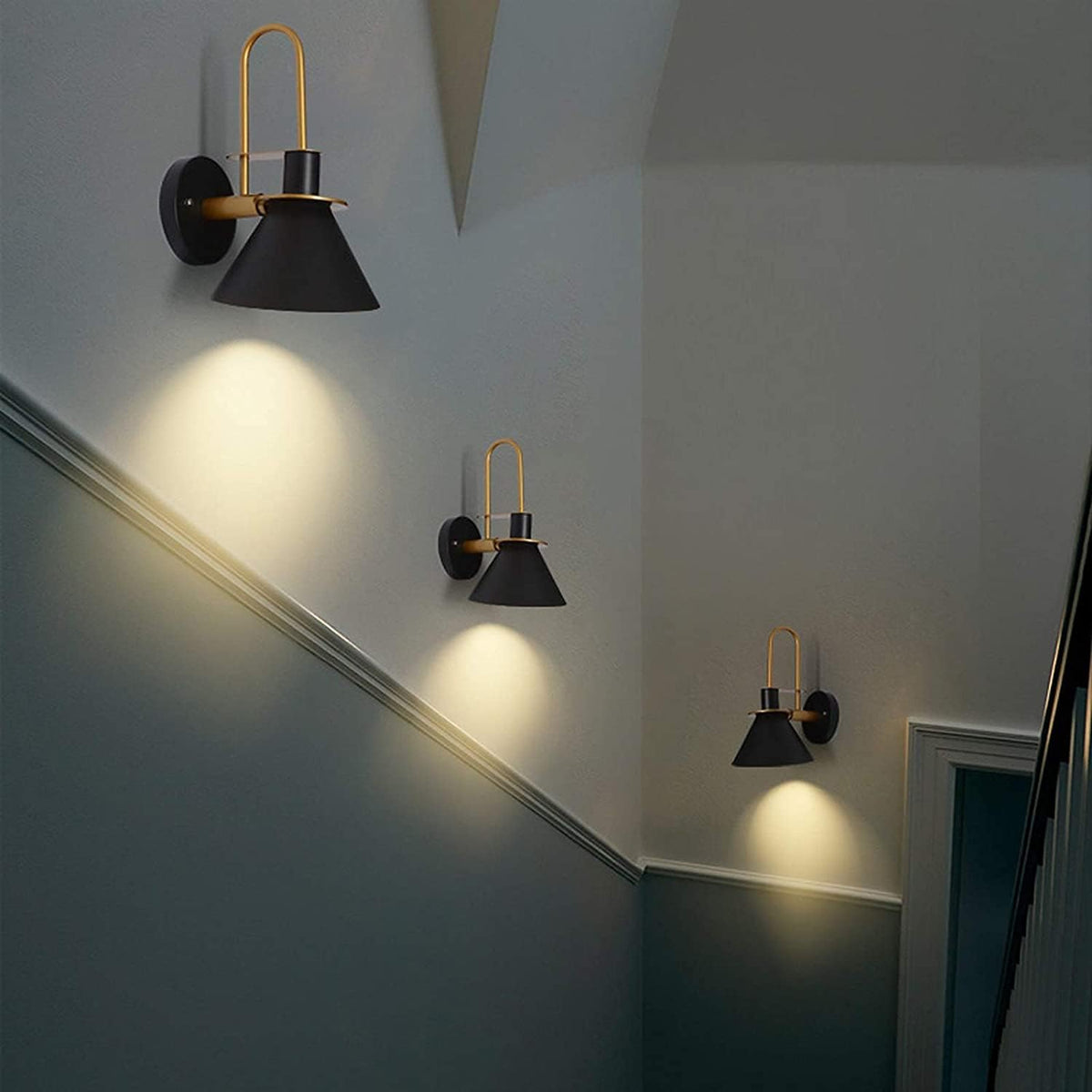 Battery Operated Non Hardwired Wall Light Fixtures Set of Two K53867