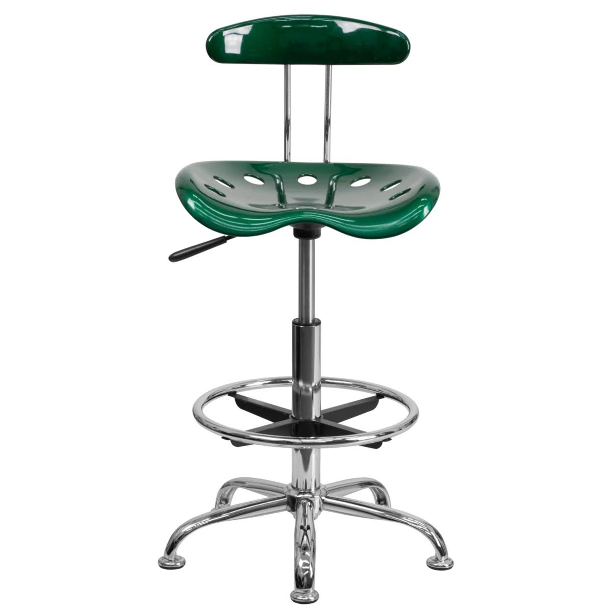 Green Drafting Stool with Tractor Seat R330180