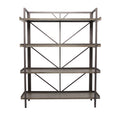 48" x 59" Brown Metal 4-Tier Shelving Unit B2808