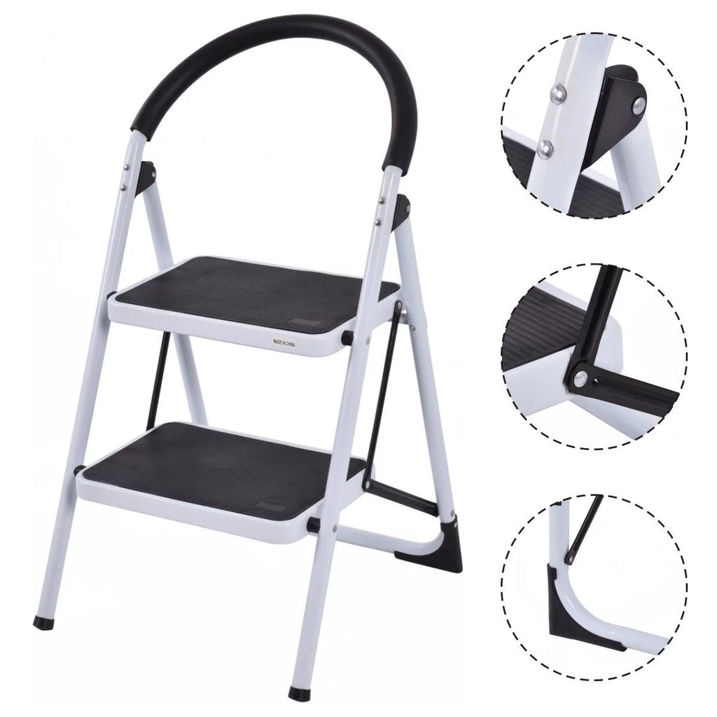 2 Step Folding Stool 330Lbs Capacity G193518