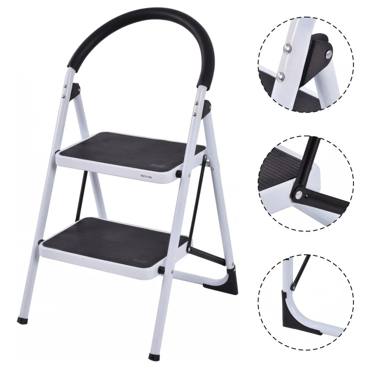 2 Step Folding Stool 330Lbs Capacity G193518