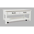 Acacia 2 Drawer Coffee Table with Casters G271