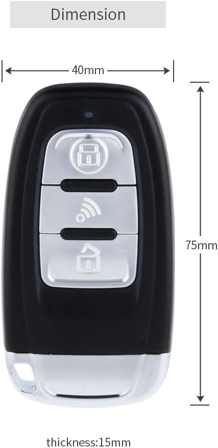 Smart Key PKE Car Alarm with Push Engine Start Button DC12V Q36622