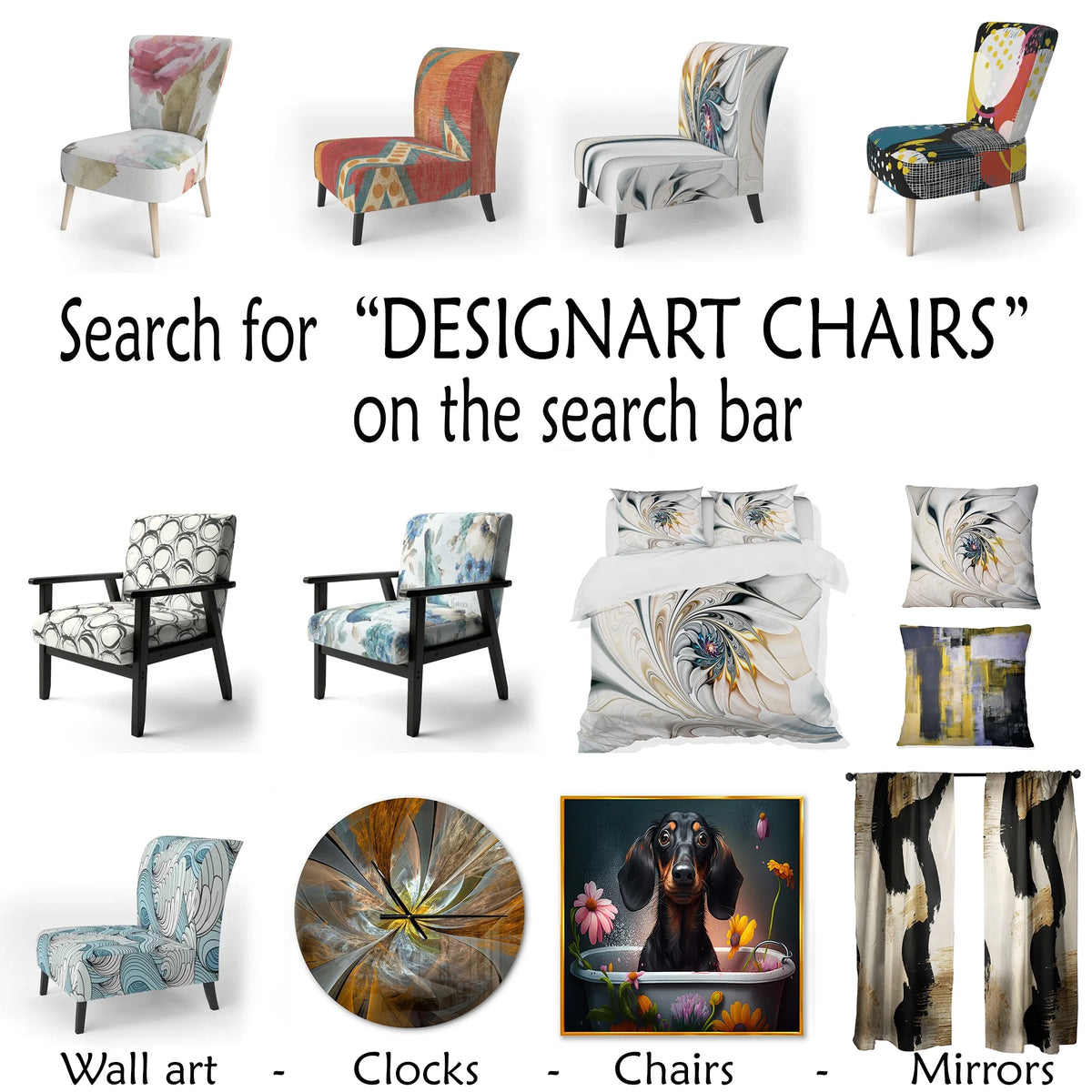 Upholstered Accent Chair and Arm Chair L8450