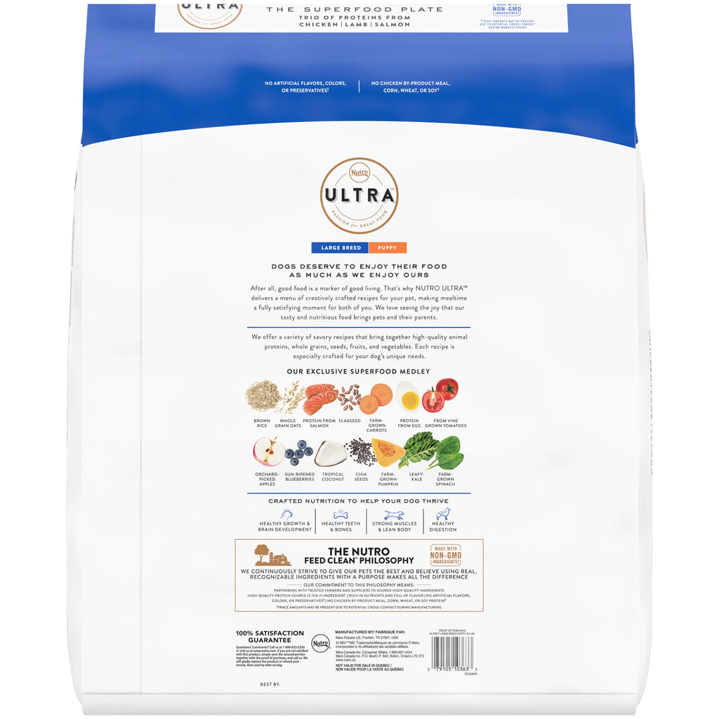 Large Breed Puppy High Protein Natural Dry Dog Food 30 Lb. Bag Z10269