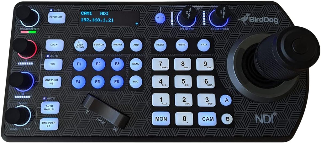 PTZ Keyboard Controller with NDI, VISCA, RS-232 and RS422 Support J6031