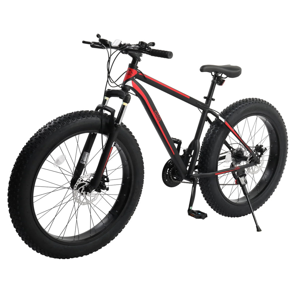26 Fat Tire Mountain Bike 21 Speed High Carbon Steel Frame M2119