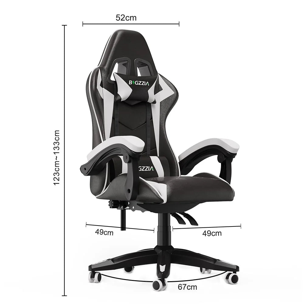 Blue Ergonomic High-Back Gaming Chair with Lumbar Support R7832