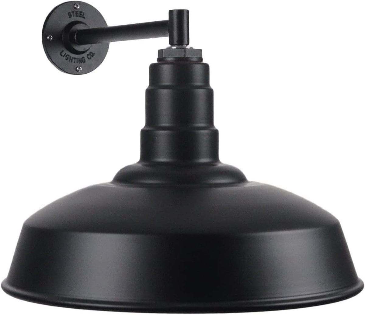Matte Black Gooseneck Barn Light A703101