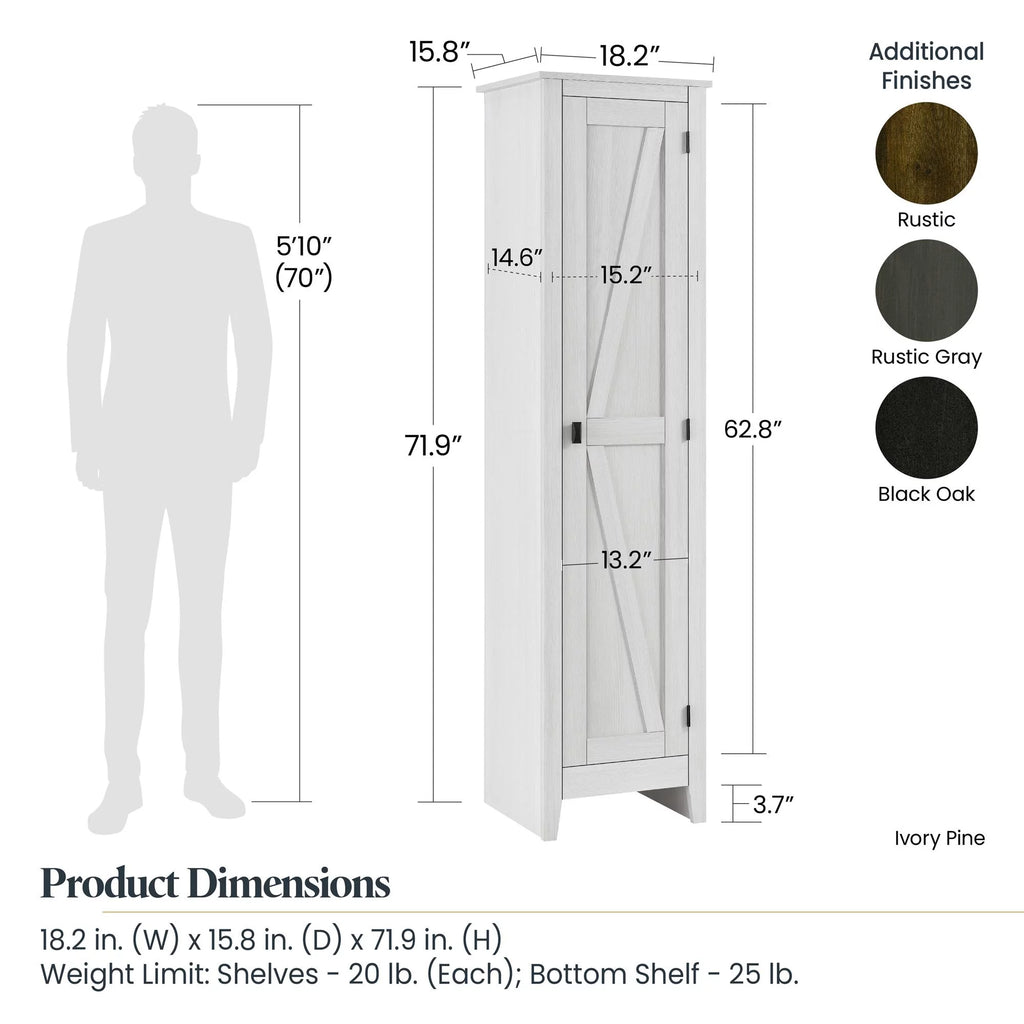 18" Wide Storage Cabinet U2871