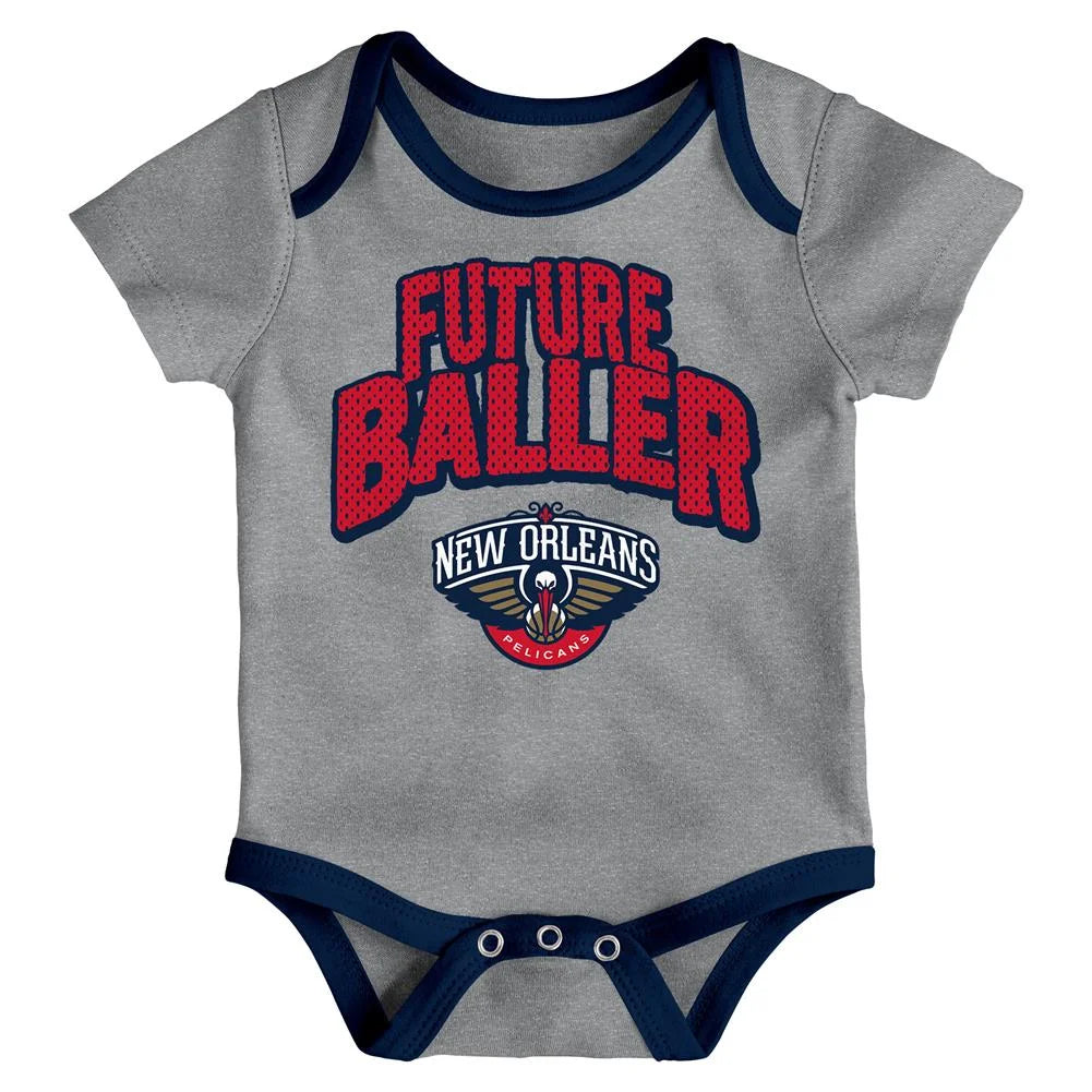 New Orleans Pelicans Infant Creeper Set 3 Pack O502567