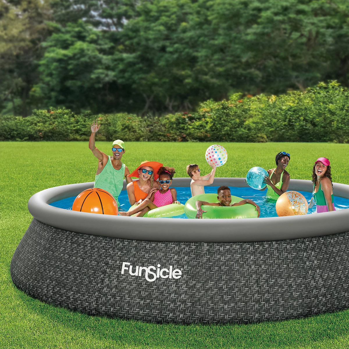 10ft x 30in Round Above Ground Pool with Cartridge Filter Pump D597