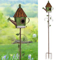 57” Metal Bird Feeder Stake with Cylinders Design D661035