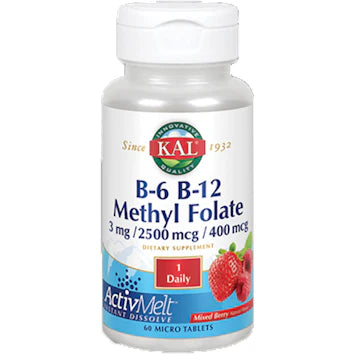 B6 B12 Methyl Folate 60 tabs P41270
